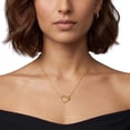thumbnail image 6 of Diamond Cut Huggie Hoop Earring in 14K Gold, 6 of 6