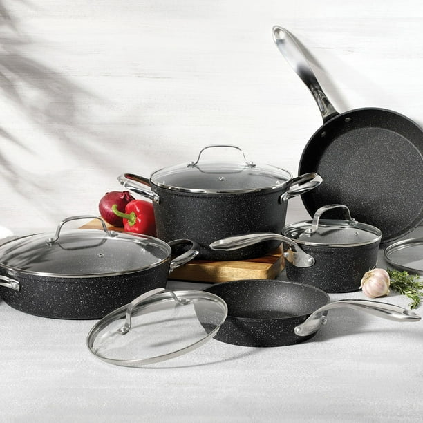 The Rock by Starfrit 10-Piece Cookware Set - Samsclub.com