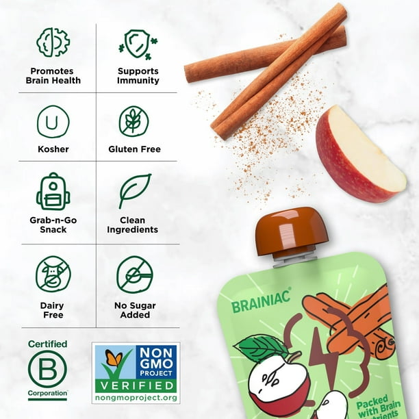 Brainiac Cinnamon Applesauce, 3.2 oz., 24 pk. - Samsclub.com