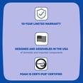 thumbnail image 3 of Sealy 10" Medium Memory Foam Mattress, 3 of 10