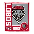 thumbnail image 1 of Logo Brands New Mexico Lobos 60"x70" Super Plush Blanket, 1 of 6