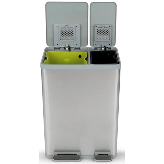 Simpli-Magic 16 Gallon Dual Trash Can