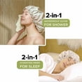 thumbnail image 3 of NIGHT Satin Anti-Frizz Shower & Sleep Caps, 2 pk., 3 of 7