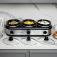 thumbnail image 3 of West Bend Triple Slow Cooker, 3 x 2.5 Qt., 3 of 12
