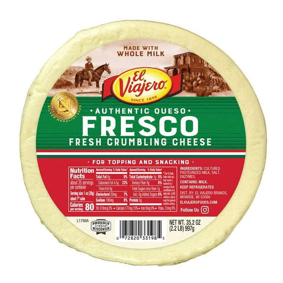 El Viajero Queso Fresco 2.2 lbs.