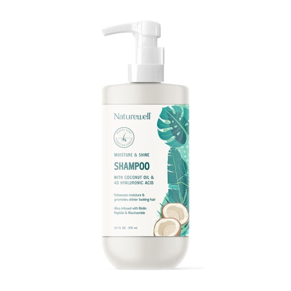 NatureWell Coconut Moisture & Shine Shampoo, 33 fl. oz.