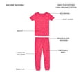 thumbnail image 6 of Member's Mark Girls 4-Piece Organic Cotton Pajamas, 6 of 9
