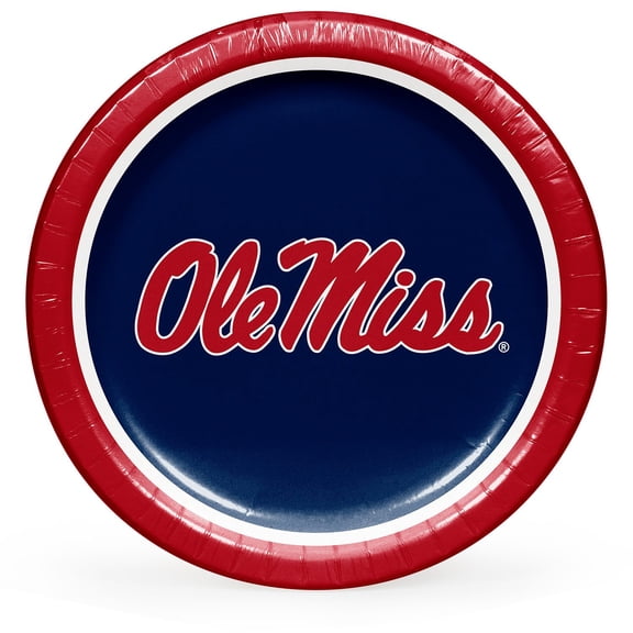 Collegiate Round Paper Plates, 10", 85 ct., Choose Your Team