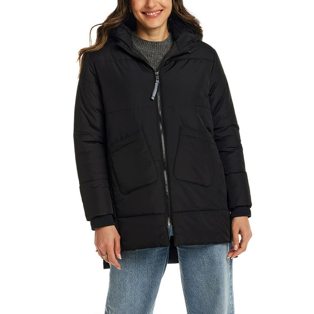 WP Weatherproof Women's Hooded Puffer Jacket