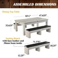 thumbnail image 2 of Barrington Billiards Monteray 7’ Drop Pocket Pool Table, 3-in-1 Dining Top & Table Tennis with Game Accessories, 2 of 7