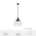 thumbnail image 5 of Hunter Cypress Grove with Clear Holophane Glass 1 Light Pendant Ceiling Light Fixture, 5 of 8