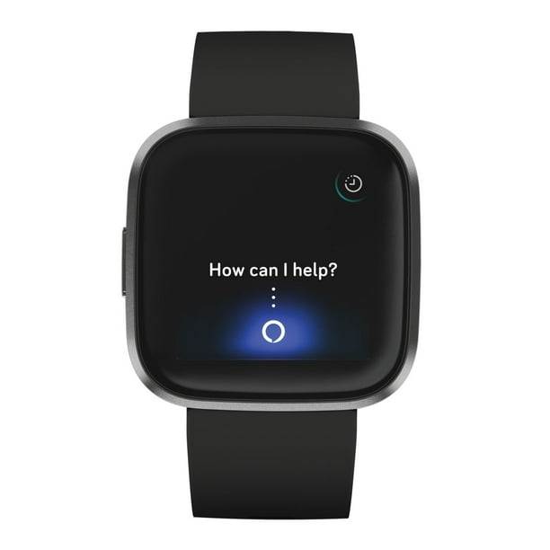 Fitbit Versa 2 Smartwatch Carbon (Black) with Bonus Bands (Olive
