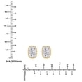 thumbnail image 4 of Lab Created Diamond Cushion Cut Diamond Stud Earrings, 4 of 4