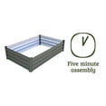 thumbnail image 4 of The Organic Garden Co Hakea 4' x 3' x 1' Metal Rectangle Garden Bed, 4 of 8