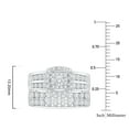 thumbnail image 5 of 0.37 CT. T.W. Round Cut Halo Diamond Ring & Band set in 14K Gold, 5 of 5