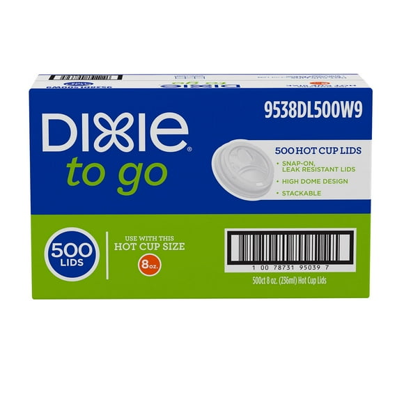 Dixie To Go Hot Cup Lids 8 oz., 500 ct.