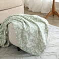 thumbnail image 1 of Laura Ashley Coco Plush Reversible Throw, 60" x 70", 1 of 4
