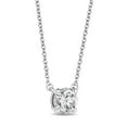 thumbnail image 2 of Round Cut Diamond Solitaire Necklace in 18K Gold, 2 of 7