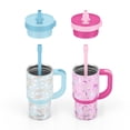 thumbnail image 4 of Ello Oasis 14oz Stainless Steel Kids Tumbler with Handle, 100% Leakproof, 2-Pack, 4 of 5