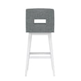 thumbnail image 9 of HH2 Home Upholstered Key Back Wood Adjustable Height Swivel Bar Stool, 9 of 19