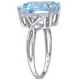 thumbnail image 3 of Emerald Cut Gemstone Ring in Sterling Silver, 3 of 6