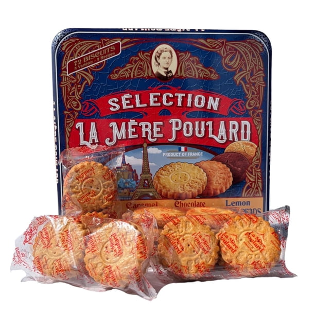La Mère Poulard French Butter Cookies Assortment, 72 ct