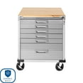 thumbnail image 4 of Seville Classics UltraHD 6-Drawer Rolling Cabinet, 28" W x 25" D x 34.5" H, 4 of 17