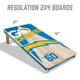 thumbnail image 5 of YouTheFan Los Angeles Chargers 2'x4' Cornhole Board Set, 5 of 6