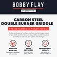 thumbnail image 12 of Bobby Flay by GreenPan Carbon Steel Double Burner Griddle, 12 of 12