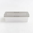 thumbnail image 7 of IRIS USA, 28 Quart Underbed Snap Lid Clear Plastic Storage Container, 16.25" W x 24" L x 6" H, 6 Piece Set, 7 of 9