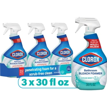 Clorox Bathroom Bleach Foamer, Ocean Mist, 3 ct., 90 fl. oz.