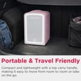 thumbnail image 8 of Frigidaire Skincare Cooler with Lighted Mirror Make-Up Door, Pink, 8 of 12