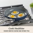 thumbnail image 4 of Calphalon Premier 8-Piece Ceramic Nonstick Cookware Set, Midnight Blue, 4 of 6