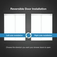 thumbnail image 3 of OVE Decors Selby 55-1/2 - 60"W x 74"H Frameless Sliding Shower Door with Clear Glass, 3 of 9
