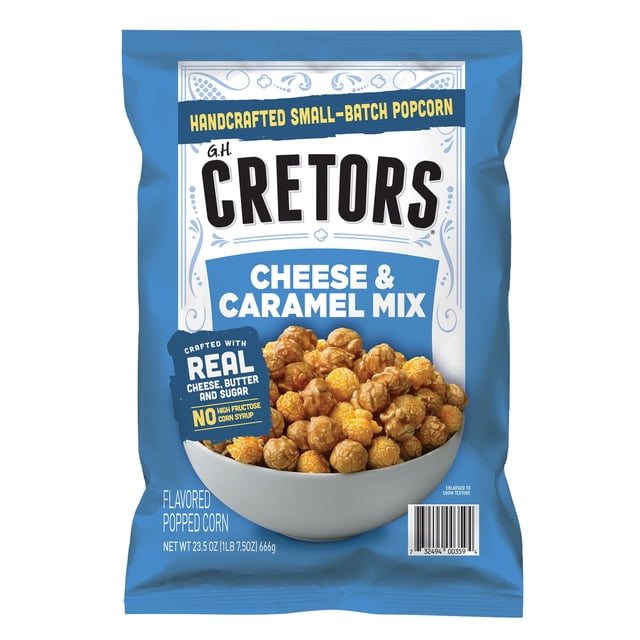 CRETORS Cheese & Caramel Flavored Popcorn Mix, 23.5 oz.