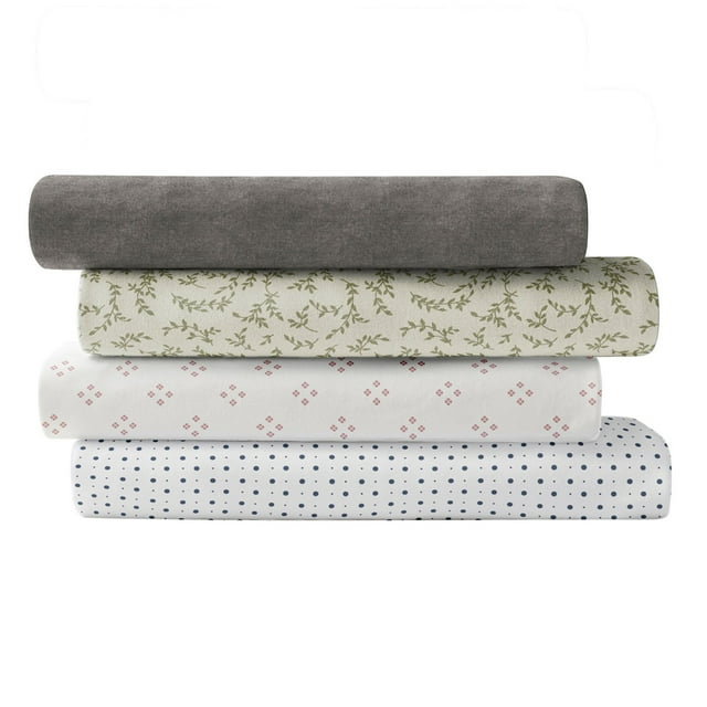 Brielle Home Cotton Jersey Sheet Set, Assorted Colors and Sizes