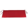 thumbnail image 5 of Sunbrella 48" x 18" Rectangular Knife Edge Outdoor Settee Swing Bench Cushion with Ties, Choose Color, 5 of 9