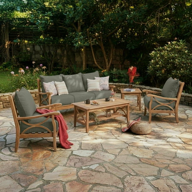 Cambridge Casual Catalina Teak Sofa Set, 5pc - Samsclub.com