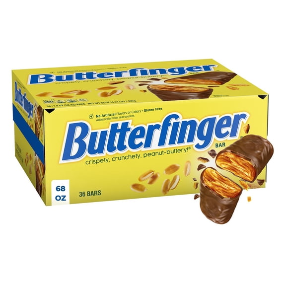 Butterfinger Candy Bars, Full Size, 1.9 oz., 36 pk.