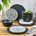 thumbnail image 1 of Member's Mark 12-Piece Bamboo Melamine Dinnerware Set, 1 of 9
