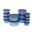 thumbnail image 1 of Anchor Hocking SnugFit 26-Piece Glass Food Storage Containers with Navy Lids, 1 of 4