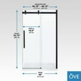 thumbnail image 5 of OVE Decors Bel 48" W x 78-3/4" H Frameless Soft-Close Sliding Shower Door, 5 of 9