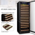 thumbnail image 12 of Lanbo 24 Inch 165 Bottle Single Zone Wine Cooler Fridge, 12 of 16