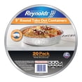 thumbnail image 1 of Reynolds 9" Round Aluminum Foil Containers with Lids, 20 ct., 1 of 6