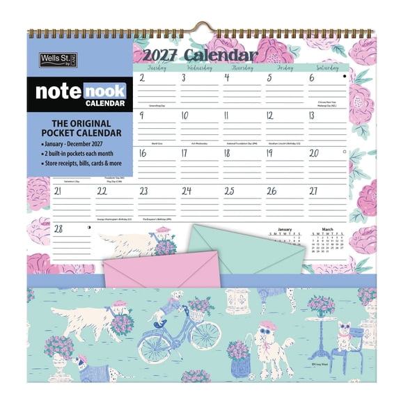 2027 Pawsome Pets Note Nook Calendar by Krissy Mast