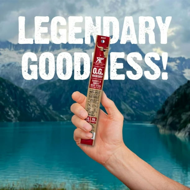 Righteous Felon Craft Jerky Hickory Beef Sticks, 1 oz., 10 pk