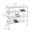 thumbnail image 7 of Seville Classics 2-Tier Steel Mesh Utility Shoe Rack, 26.25" W x 11.75" D x 15.75" H, 7 of 8