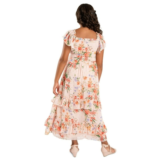 rare editions chiffon dress Rare Editions Girls Chiffon Maxi Dress