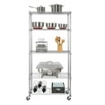 thumbnail image 7 of Seville Classics 5-Tier Steel Wire Shelving, 36” W x 14” D x 75.5” H, 7 of 14