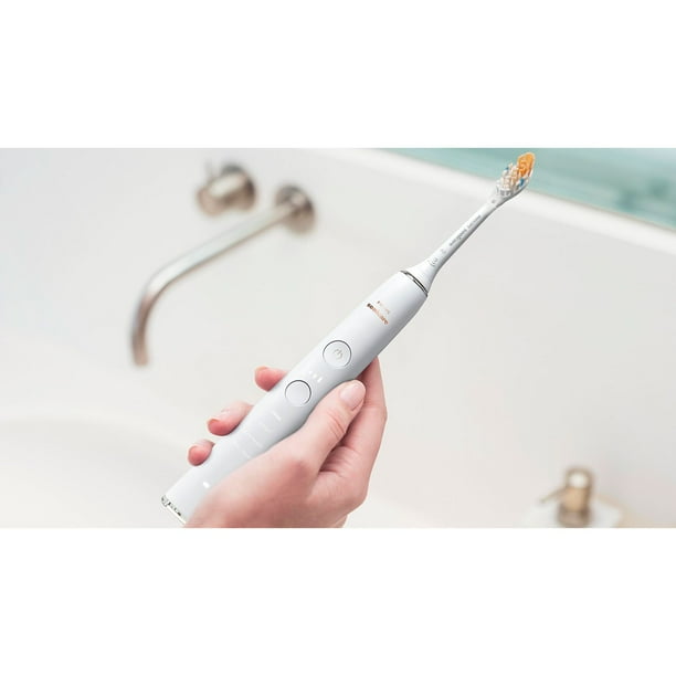 Philips Sonicare DiamondClean Power Toothbrush, White Handles, 2